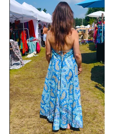 S2.  Długa sukienka  Niebieski Wiatr