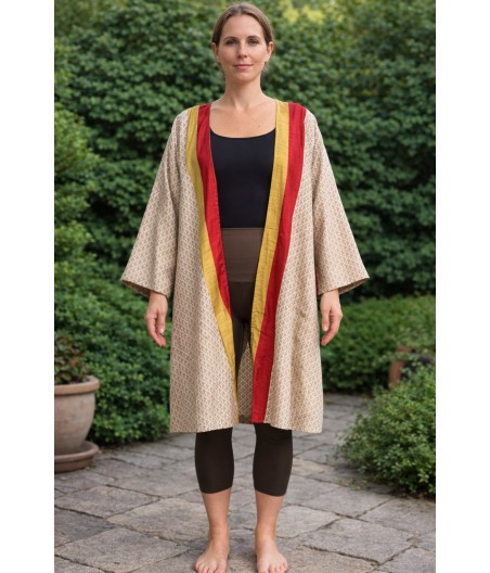 K8. Dwustronny płaszcz kimono Złoty Traf