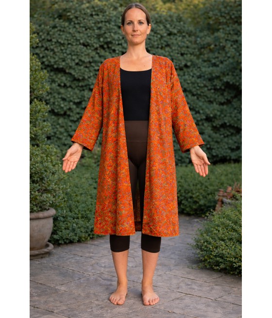 pomarańczowy płaszcz dwustronny