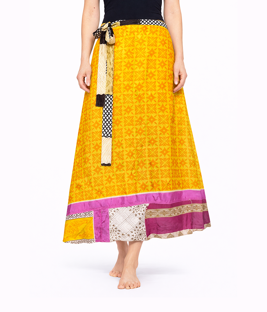 zółta spodnica dwustronna