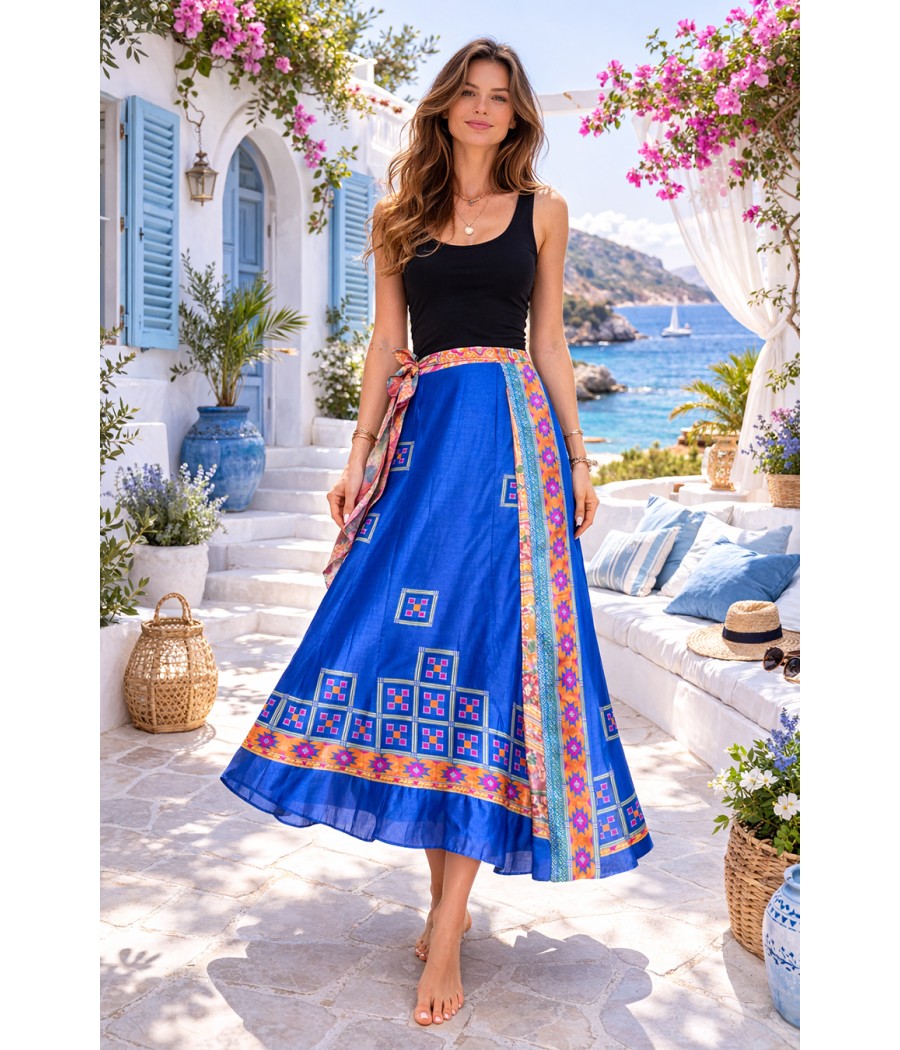 chabrowa dwustronna spodnica