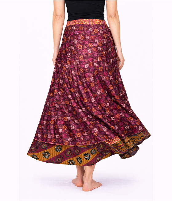 SS6. Spodnica jedwabna dwustronna Złote Wino