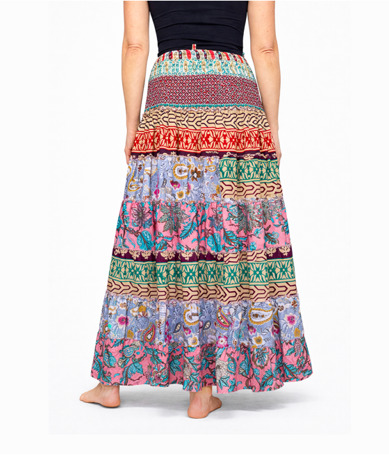 SS8. Spódnica patchworkowa lub sukienka 2w1