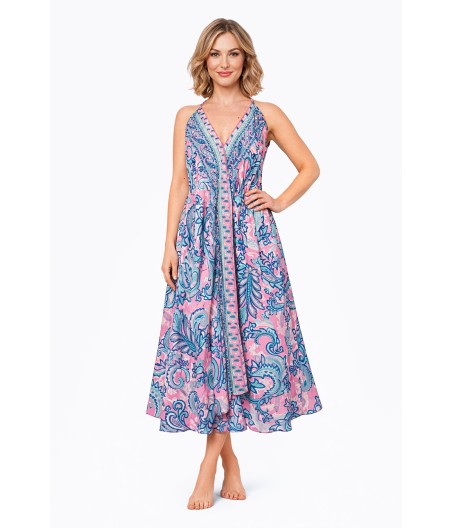 S22. Sukienka Kwiat Amarantu