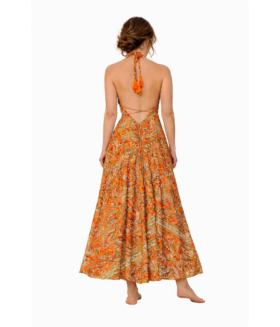 pomarańczowa sukienka