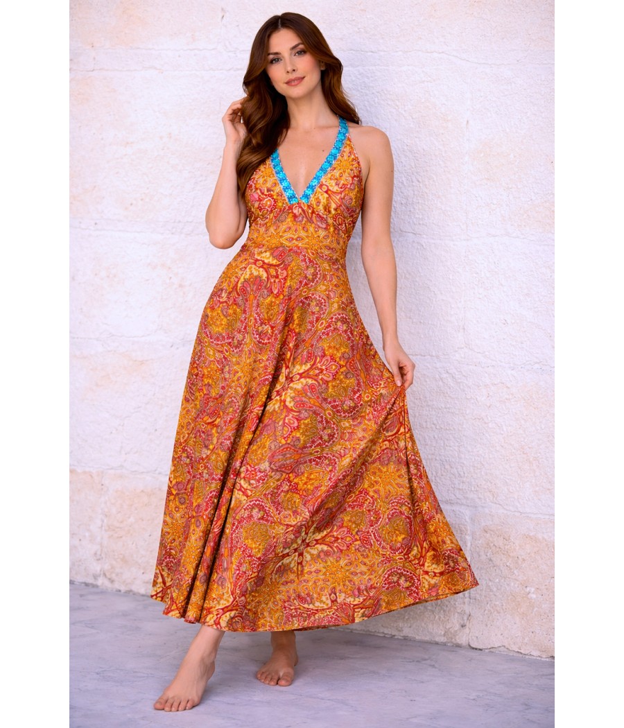 pomarańczowa sukienka