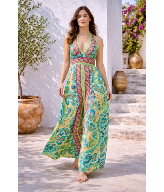 K1. Kombinezon jedwabny Zielona Fala