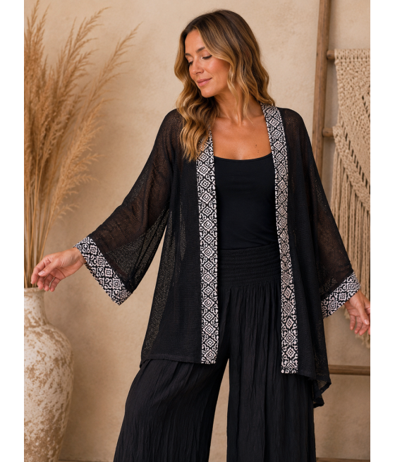 czarne kimono