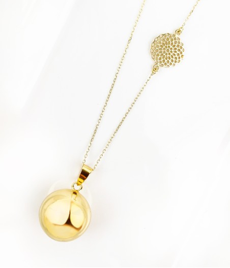 SES6. Naszyjnik pozłacany Szept Anioła - Mandala