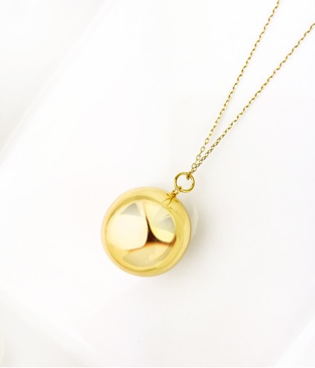 SES10. Naszyjnik pozłacany Szept Anioła - simple